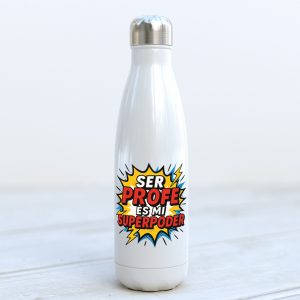 Botella Térmica  – Regalo Original Fin de Curso "Superprofe"
