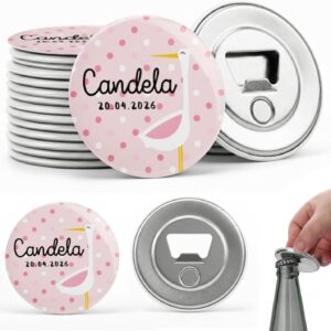 ABRIDOR BAUTIZO PERSONALIZADO ROSA