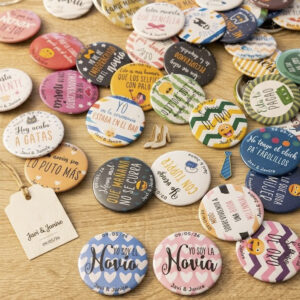 pack chapas boda personalizadas